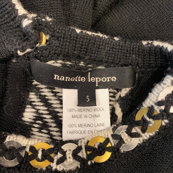 Nanette Lepore Black and White Dress Size Small - Picture 3 of 3